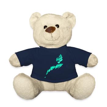 Lofoten und die Vesterålen Karte im Polygonstil - Teddy - French Navy - Vorne