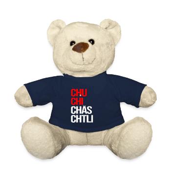 Schweizer Dialekt Chuchichäschtli Schweiz - Teddy - French Navy - Vorne