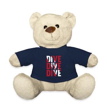 Dive Underwater Scuba Diving Flag Scuba Diver Gift - Teddy - French Navy - Vorne
