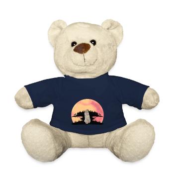 Wolf Wölfe Wildtiere Wildnis Fantasy Waldtiere - Teddy - French Navy - Vorne