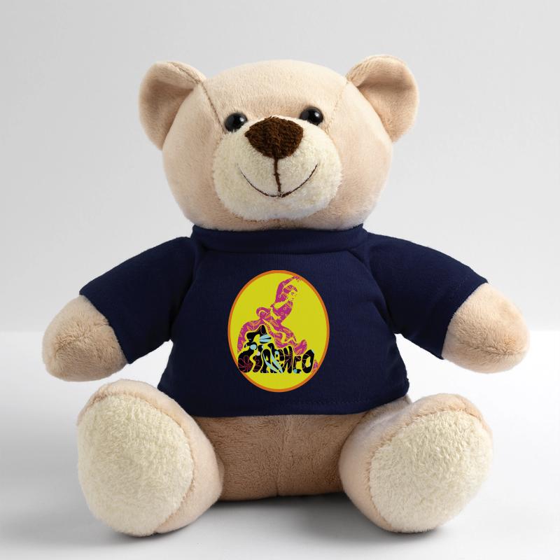 Flamenco Blumentänzer und Wort Teddy