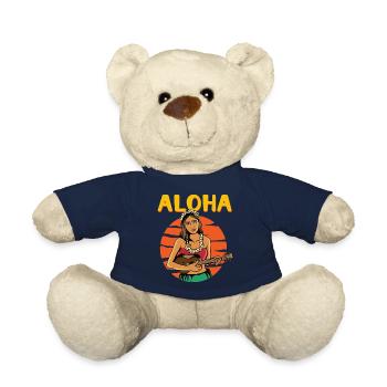 Aloha Vintage Hula Mädchen - Teddy - French Navy - Vorne