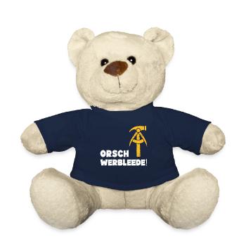 DDR retro Sprüche sächsisch Geschenk - Teddy - French Navy - Vorne