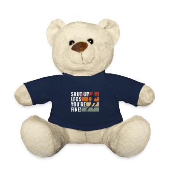 Runners Shut Up Legs Jogging and Running Gifts - Teddy Bear - french navy - Front