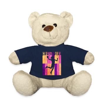 Je Peux Pas J'ai Handball - Évolution Handballeur - Nounours - bleu marine - Devant