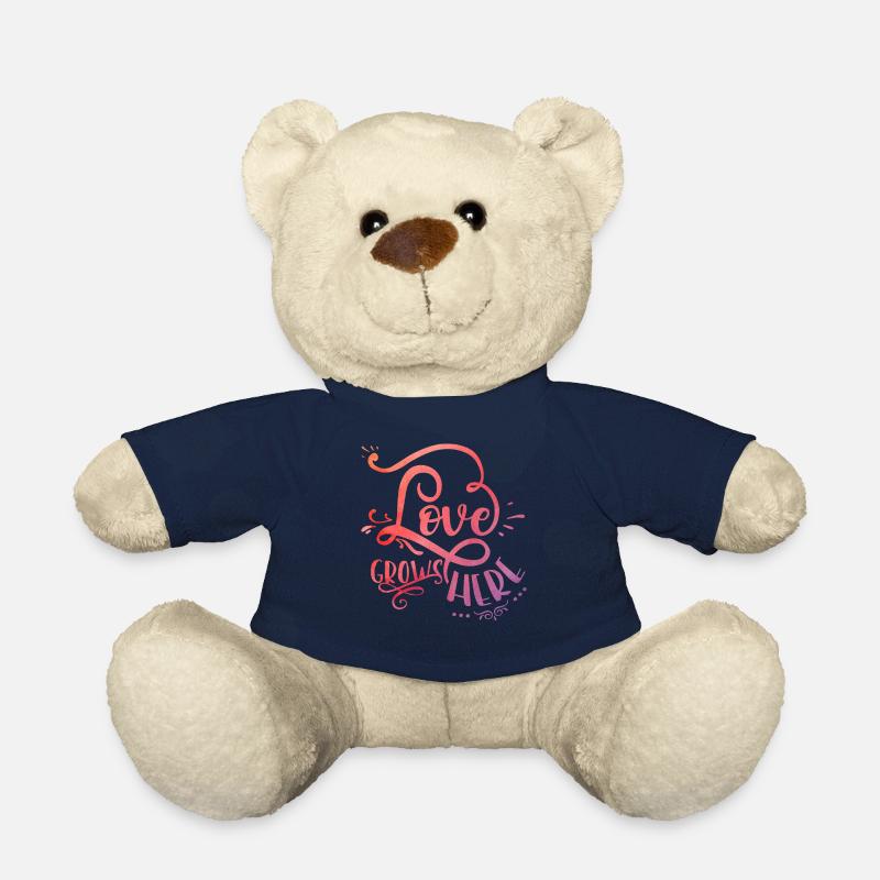 Love grows here - Nounours - bleu marine