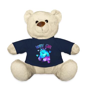 Horse girl - Teddy Bear - french navy - Front