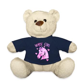 Horse girl - Teddy Bear - french navy - Front