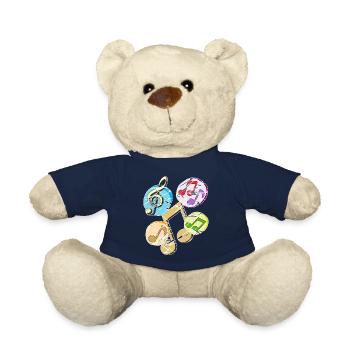 Sheet music notes Music - Teddy Bear - french navy - Front