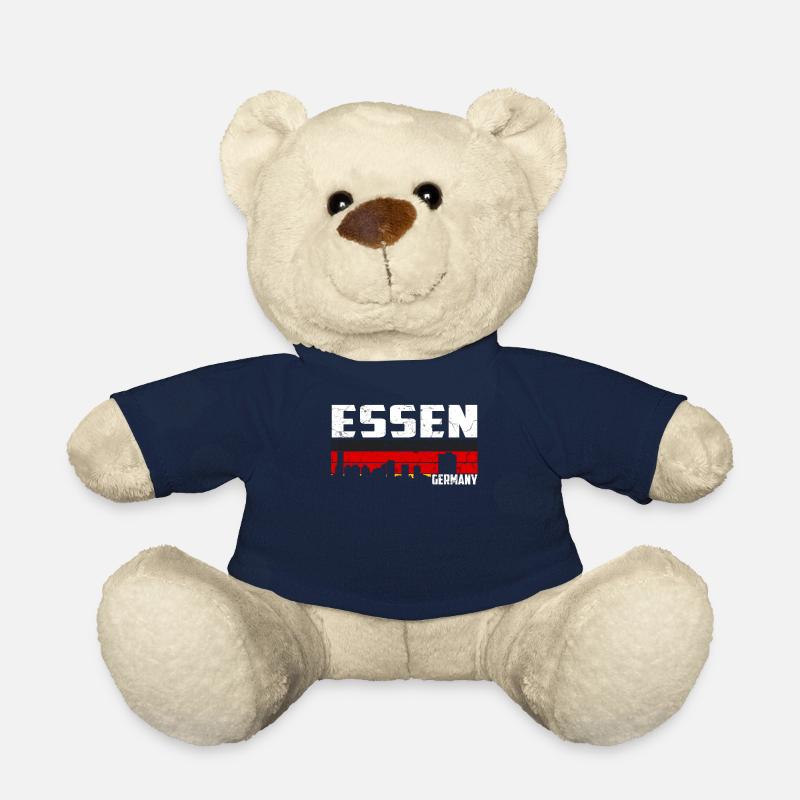 Essen City Essen skyline - Teddy Bear - french navy