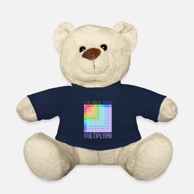 Mathe Design pour un fan de maths - Nounours - bleu marine