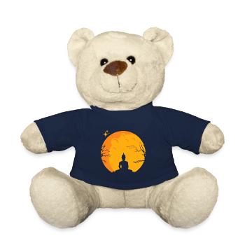 Buddha Buddhist Meditation Yoga Geschenk - Teddy - French Navy - Vorne