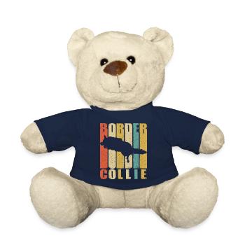 Border Collie cadeau pour un ami chien - Nounours - bleu marine - Devant