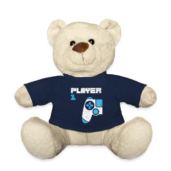 Player 1 Player 2 Gamer Partner Look - Teddy Bear - french navy - Front