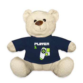 Player 1 Player 2 Gamer Partner Look - Teddy Bear - french navy - Front