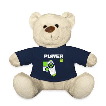 Player 1 Player 2 Gamer Partner Look - Teddy Bear - french navy - Front