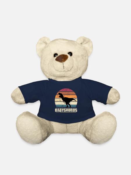 BabySaurus Dinosaurier Baby Dino Geburt Geschenk - Teddy - French Navy
