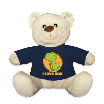 Dino I love you - Nounours - bleu marine - Devant