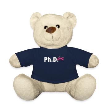 Doctorant Femme Fille - Nounours - bleu marine - Devant