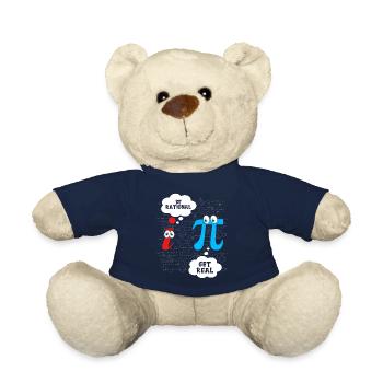 Funny Be Rational Get Real Math Pun Statistiques - Nounours - bleu marine - Devant