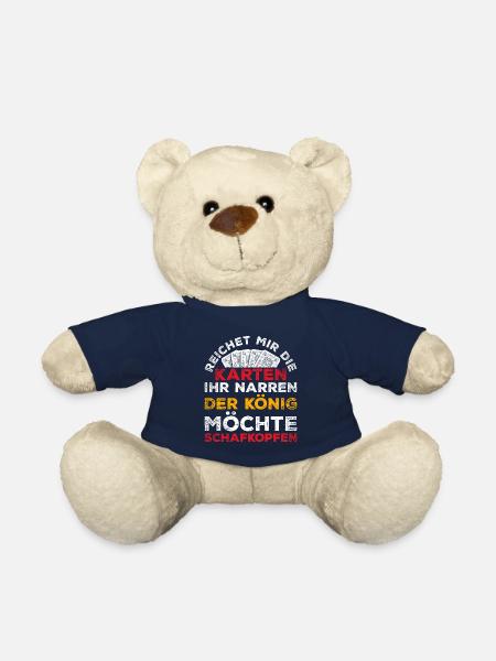 Schafkopf Spruch bayrisches Kartenspiel - Teddy - French Navy