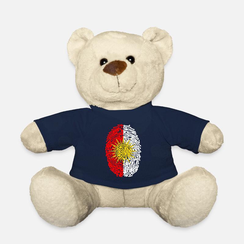 Ezdixan Finger Print Yezidi Ezidi Flag - Teddy Bear - french navy