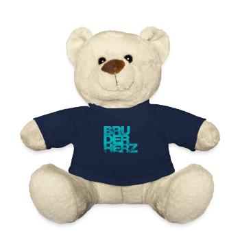 Bruderherz Bester Bruder der Welt Geschenkidee - Teddy - French Navy - Vorne