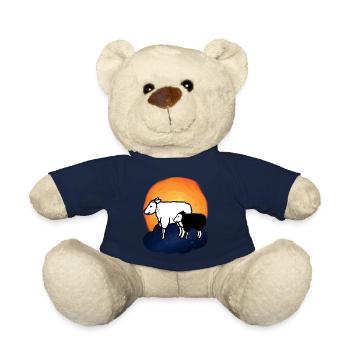 Starry Sky Sheep Sheep Lamb Heavenly - Teddy Bear - french navy - Front