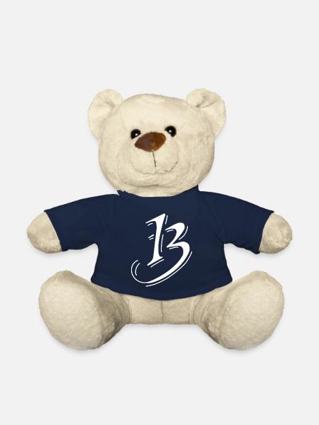 13 Number number number - Teddy Bear - french navy
