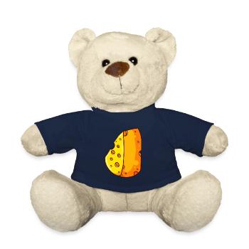 Cheese cheese dairy Cheese parmesan gourmet - Teddy Bear - french navy - Front
