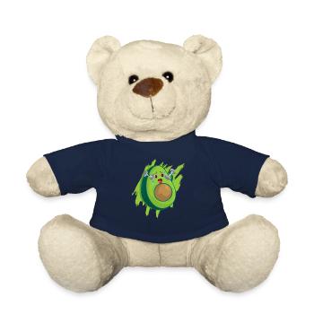 Avocado Tshirt Vegan Avokado Diät Schwanger Keto - Teddy - French Navy - Vorne