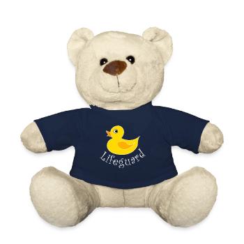 Ente Entchen Quietscheente Quak - Teddy - French Navy - Vorne