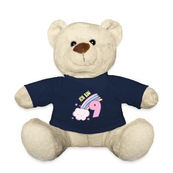 Fille J’ai 9 ans 9 anniversaire Pinker - Nounours - bleu marine - Devant