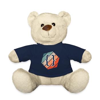 Vintage Web Developer CSS JavaScript und HTML 5 - Teddy - French Navy - Vorne