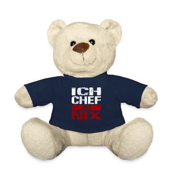 Ich Chef du nix - Selbstständige Arbeiter Chef - Teddy - French Navy - Vorne