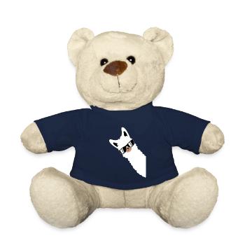 Lama Llama Alpaca with Sunglasses - Teddy Bear - french navy - Front