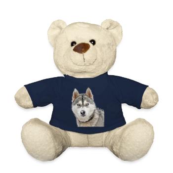 Husky in the snow - Nounours - bleu marine - Devant