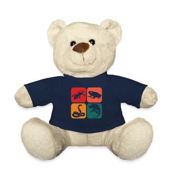 Herpétologie Reptile Herping Lézard Herpetologiste - Nounours - bleu marine - Devant