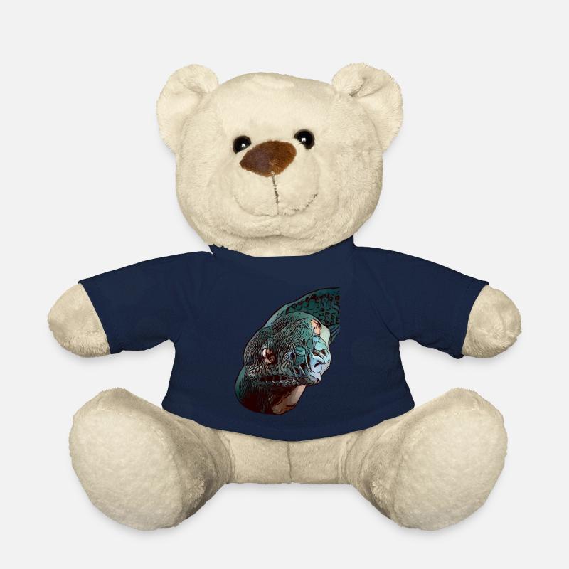 Schlange Schlangen Schlangenmotiv Tiergesicht Tier - Teddy - French Navy