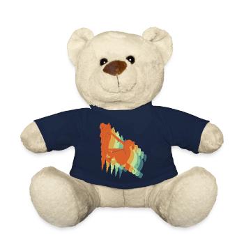 Escalade rétro - Cadeau cool pour les grimpeuses - Nounours - bleu marine - Devant