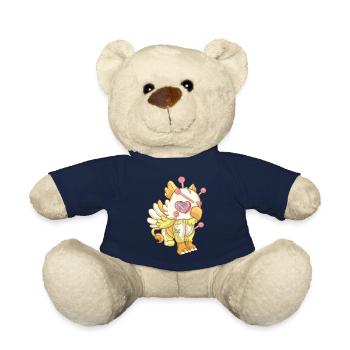 Kawaii Pastel Goth Voodoo Doll Cute Creepy Griffin - Teddy - French Navy - Vorne