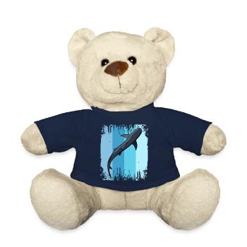 Whale shark shark - Teddy Bear - french navy - Front