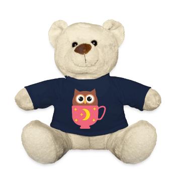 Eule in der Tasse - Teddy - French Navy - Vorne