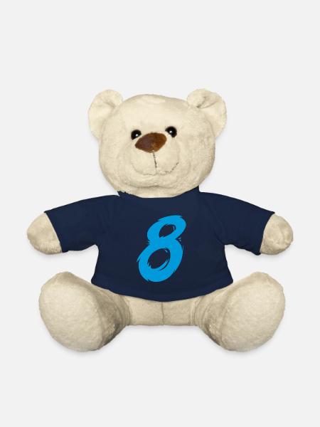 Zahl 8 - Teddy - French Navy
