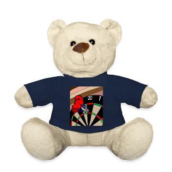 Jeu de fléchettes Joueurs avec fléchettes - Nounours - bleu marine - Devant
