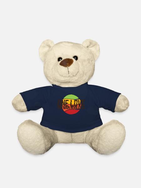 Rastafari Amour et évolution - Nounours - bleu marine
