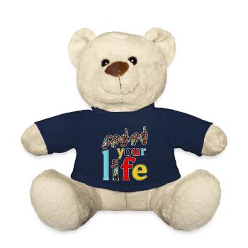 Color your life - mit Gebärdensprache - Teddy - French Navy - Vorne