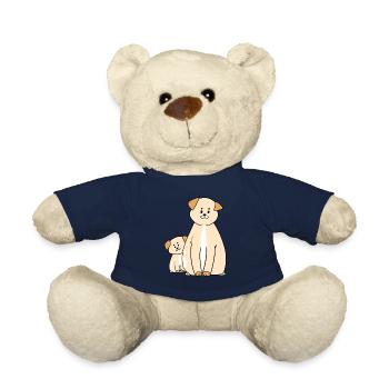 Chien chiot chiot - Nounours - bleu marine - Devant