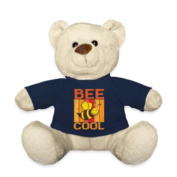 Bleib sei cool Bee Cool Biene Bienen Imker - Teddy - French Navy - Vorne