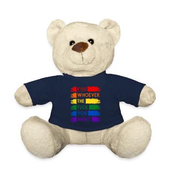 Kiss Whoever Rainbow LGBT - Nounours - bleu marine - Devant
